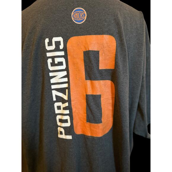 New York Knicks NBA Porzingis Majestic Shirt, Size 2XL - Picture 5 of 7